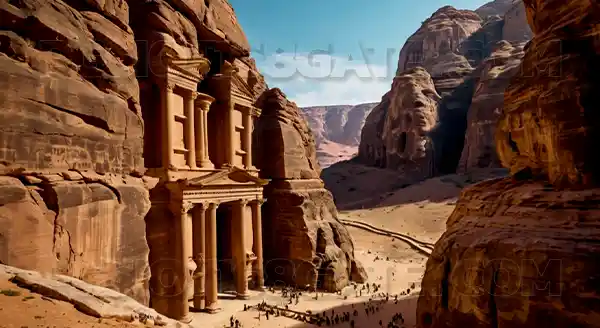 เปตรา นครหิน แกะสลัก